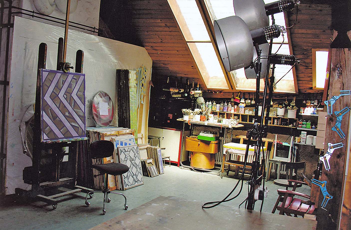 Atelier Franz Fedier, Aufnahme vom 13.5.2005 (kurz vor dem Tod von Franz Fedier)